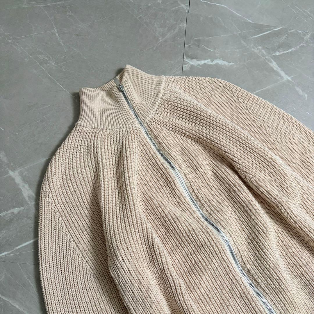 美品　BATONER バトナー　シグネチャー　ドライバーズニット　ダブルジップ