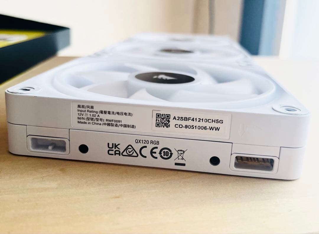 CORSAIR QX120 RGB ファン 3個セット　①