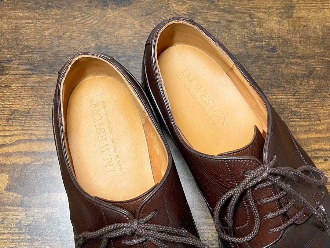 廃盤◎ J.M.WESTON GOLF ダークブラウン オールソール 6E 革靴