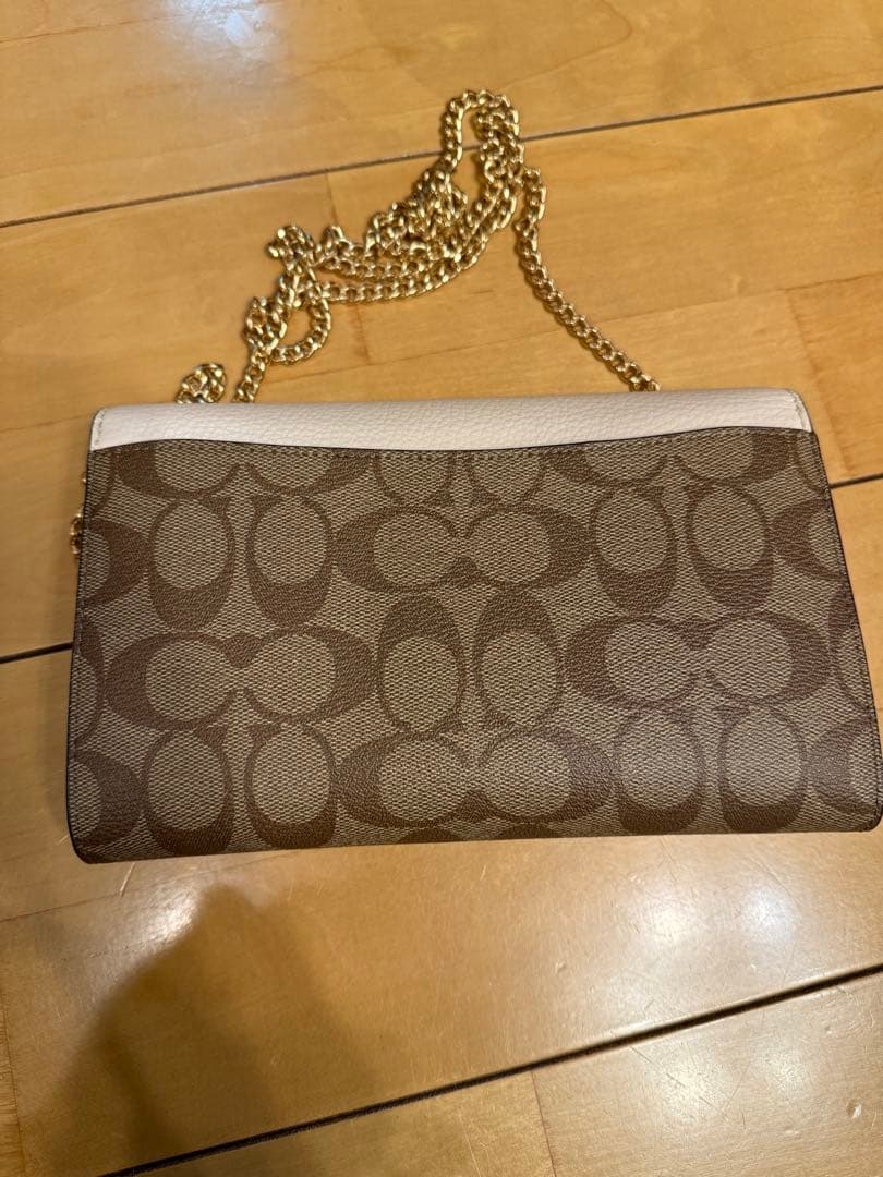 Coach ショルダーバッグ ブラウン/ホワイト