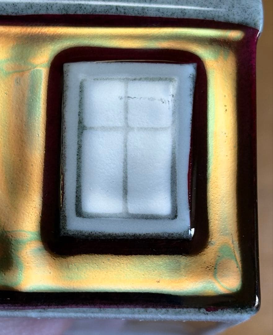 【窓立体型】ARABIA ヘルヤ ハウスキャンドルホルダー Talo レッド