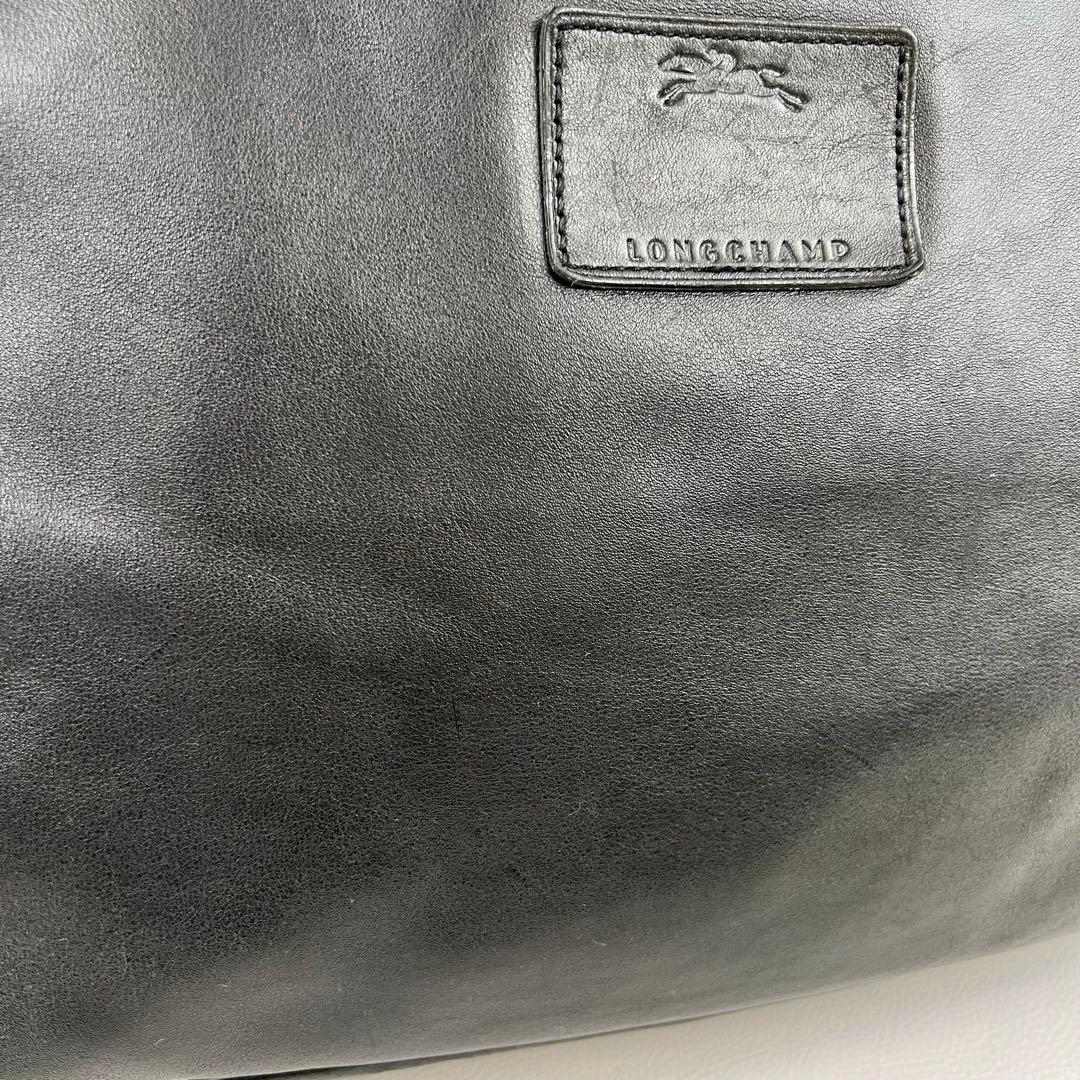 【2way✨】ロンシャン ビジネスバッグ ブリーフケース レザー A4可 黒