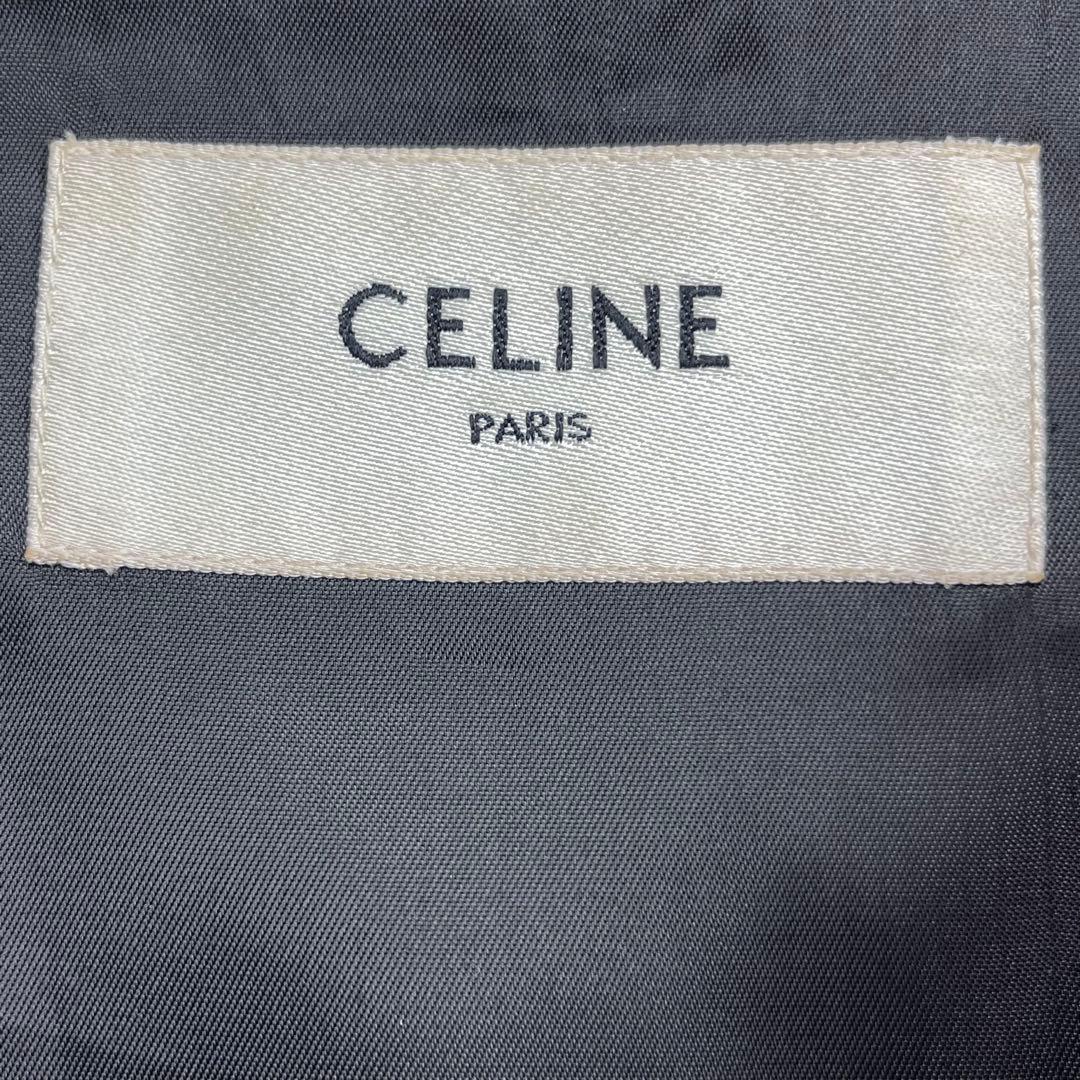 エディ期 CELINE セリーヌ ナイロン ジャケット レオパード ブラック