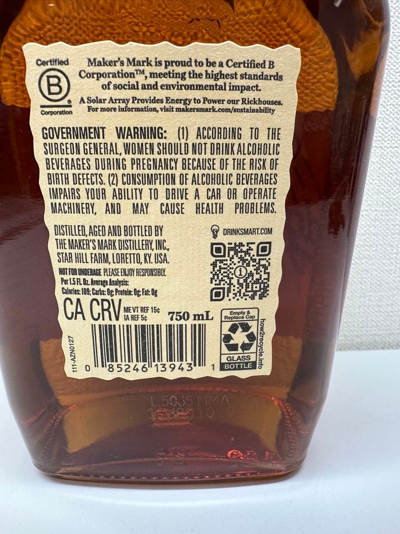 Maker's Mark ドジャース優勝限定750mlウイスキー　日本未発売！！