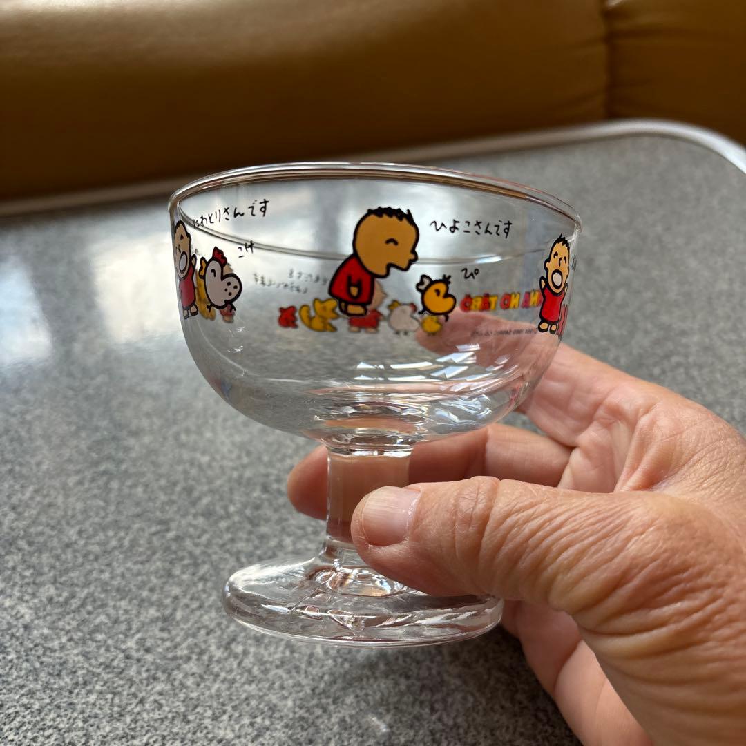 未使用サンリオみんなのたあ坊、けろけろけろっぴ、ランナバウツ.デザートグラス3個