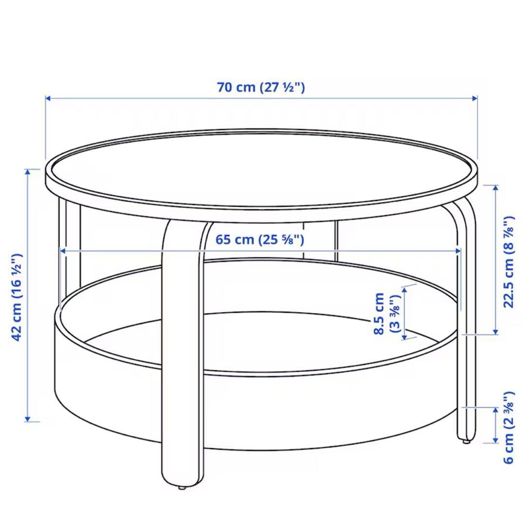 IKEA コーヒーテーブル　ブラック
