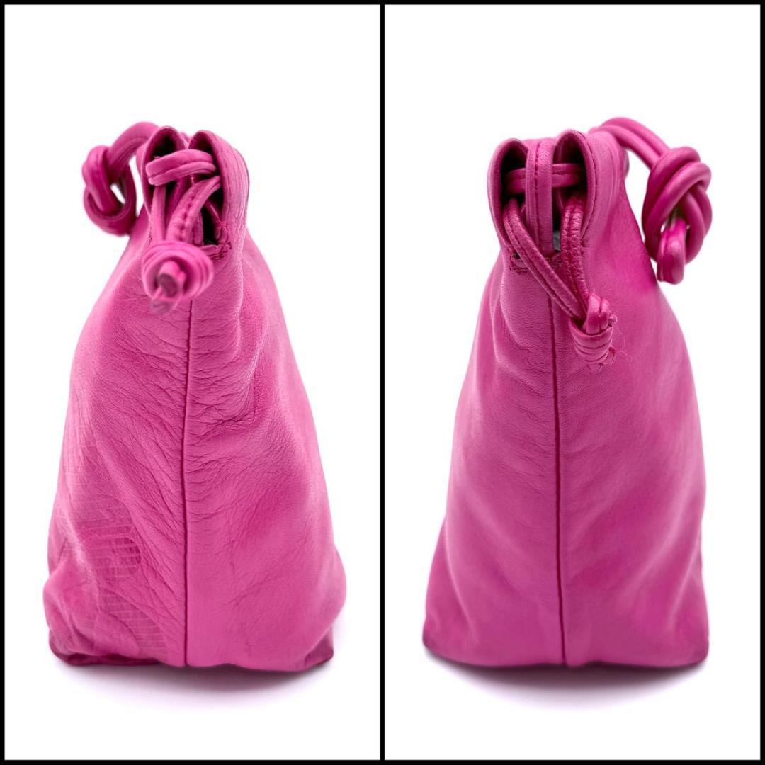 【良品】LOEWE ロエベ　アナグラム　巾着ショルダーバッグ　フラメンコ