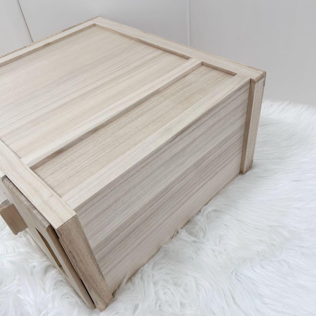 竹本木箱店 総桐天然木の計量米びつ　米蔵 10kg用 米びつ　桐　美品