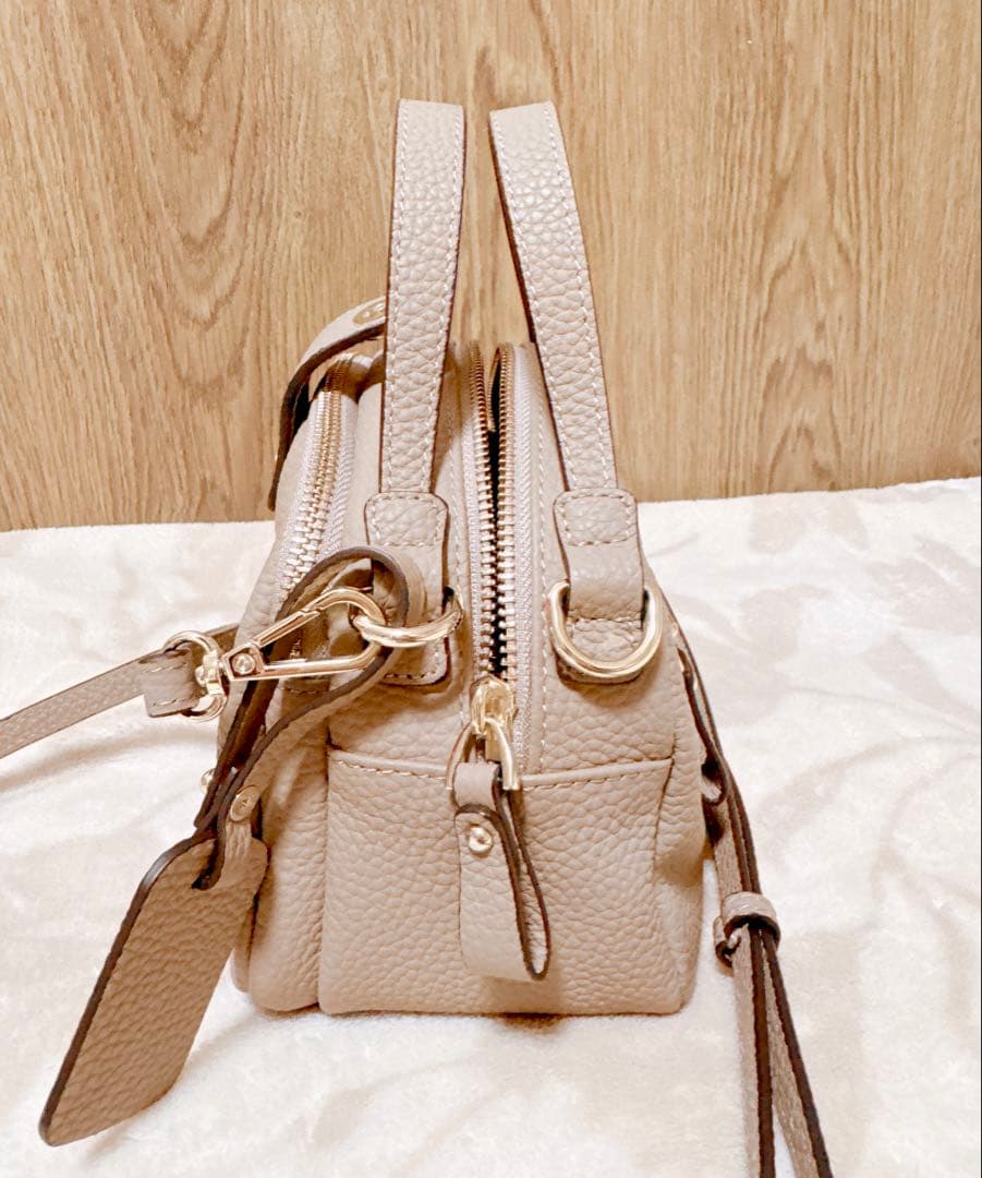 【極美品】上質本革×柔らかグレージュ♡HAYNIミニバッグ ベイビーロシェ