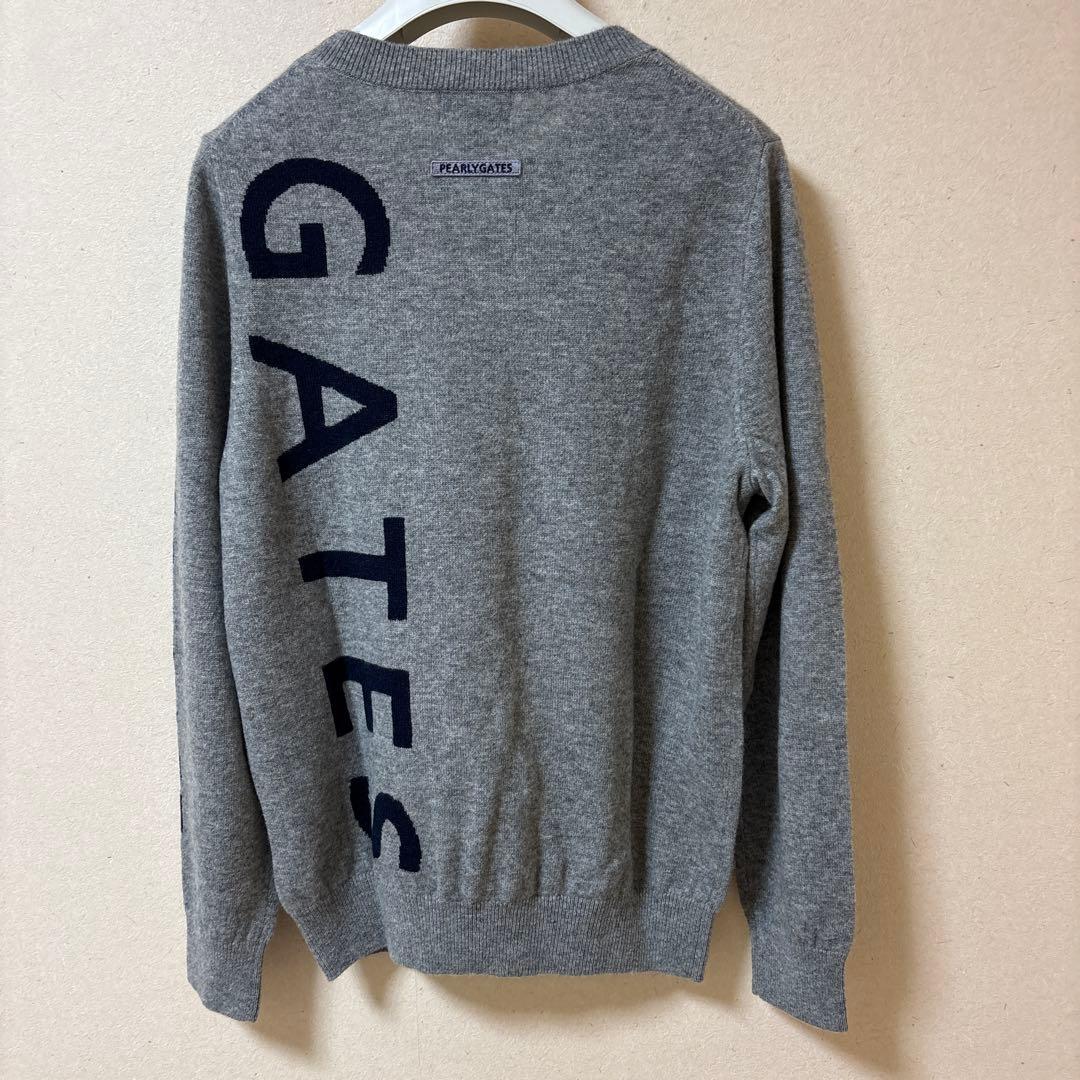 ◇新品◇ PEARLY GATES カシミヤ100%グレー セーター サイズ2