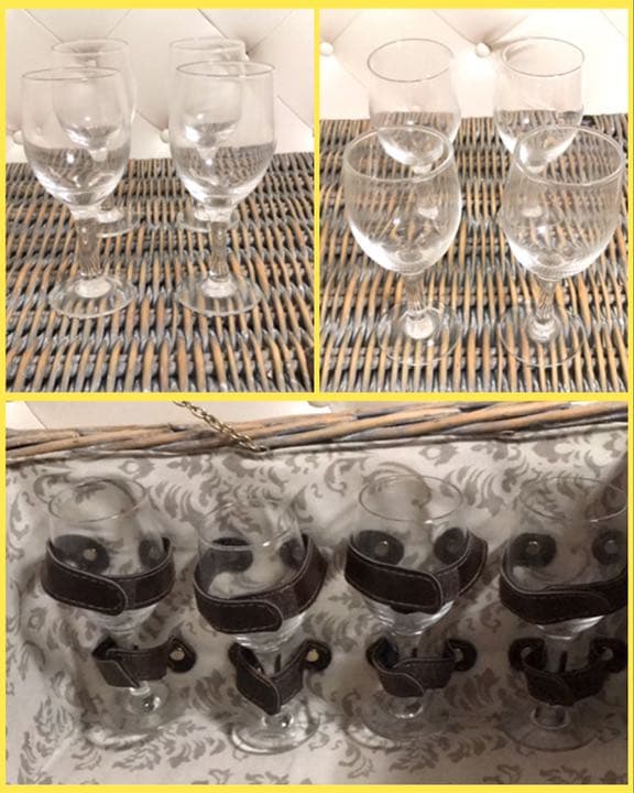 海外製　レトロでヴィンテージ感あるピクニックバスケット　編みカゴ　アンティーク調