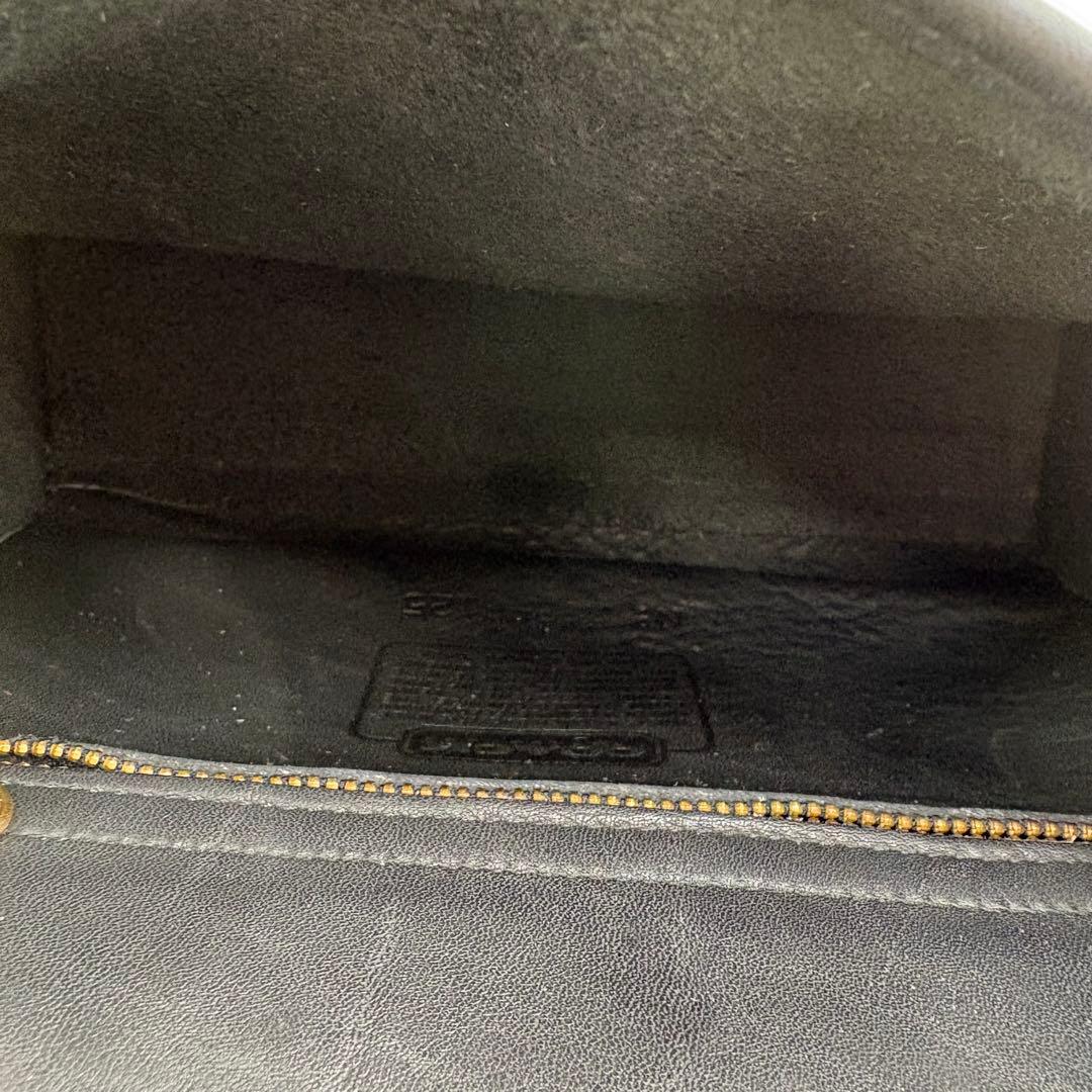 COACH　オールドコーチ　ターンロック　ショルダーバッグ　２way　ブラック