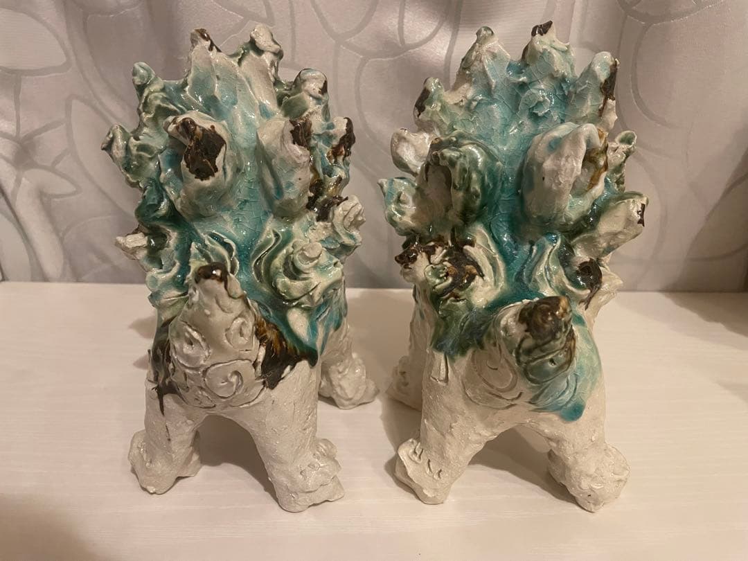 【一点物】沖縄　シーサー　置物　焼物　やちむん