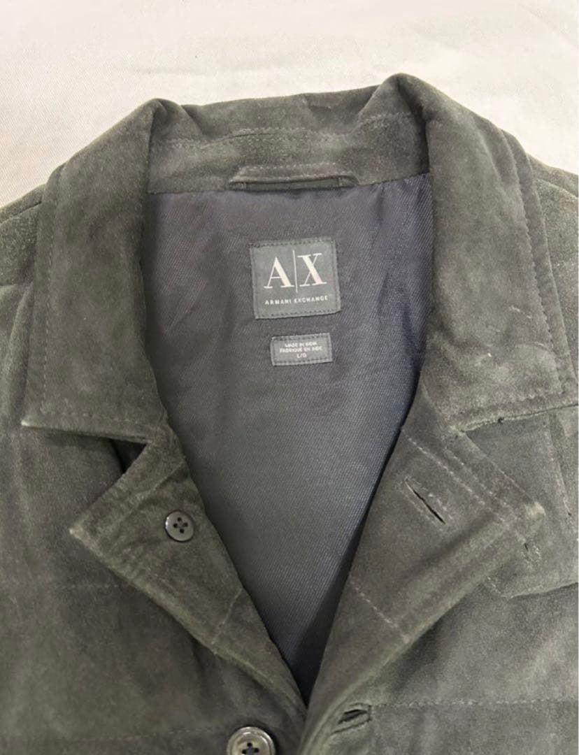 ARMANI EXCHANGEスエードベスト山羊革