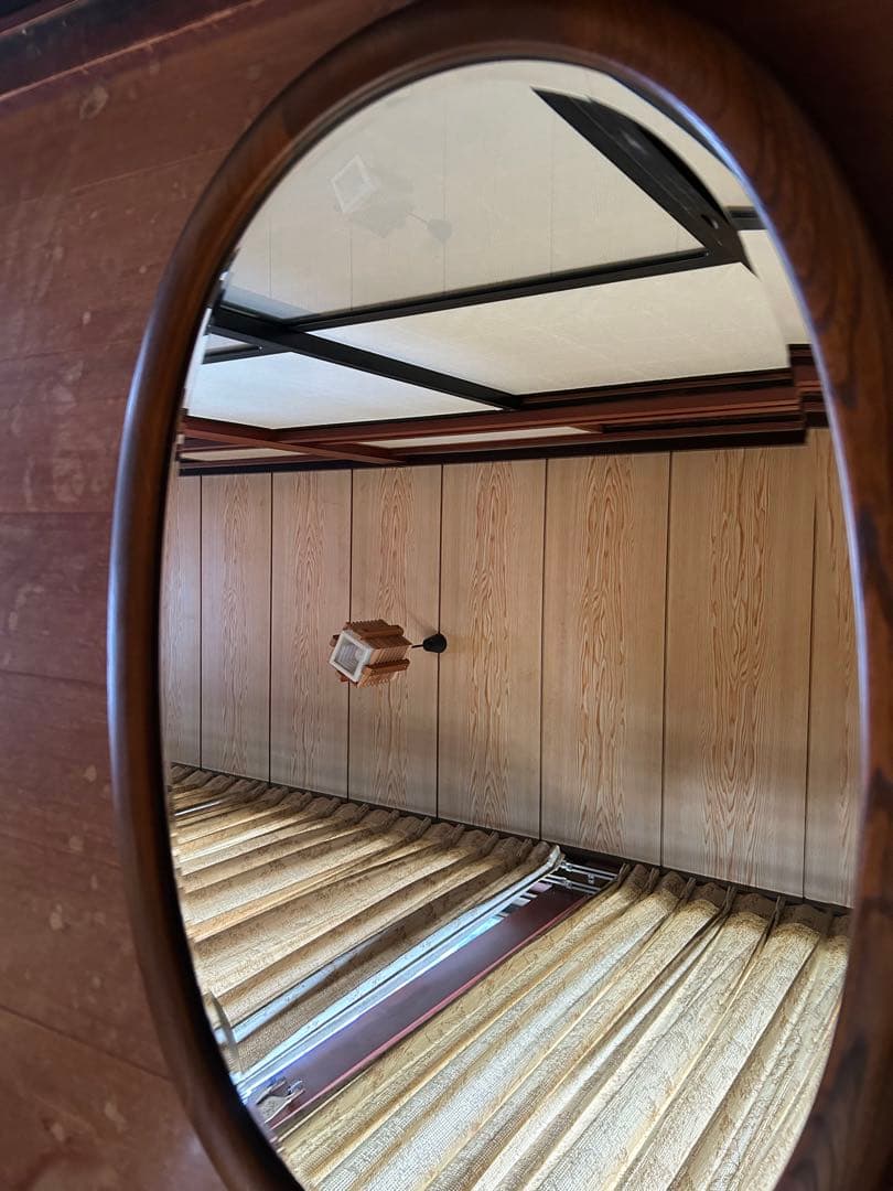 カリモク ウォールミラーA2016 昭和レトロ 壁掛け鏡