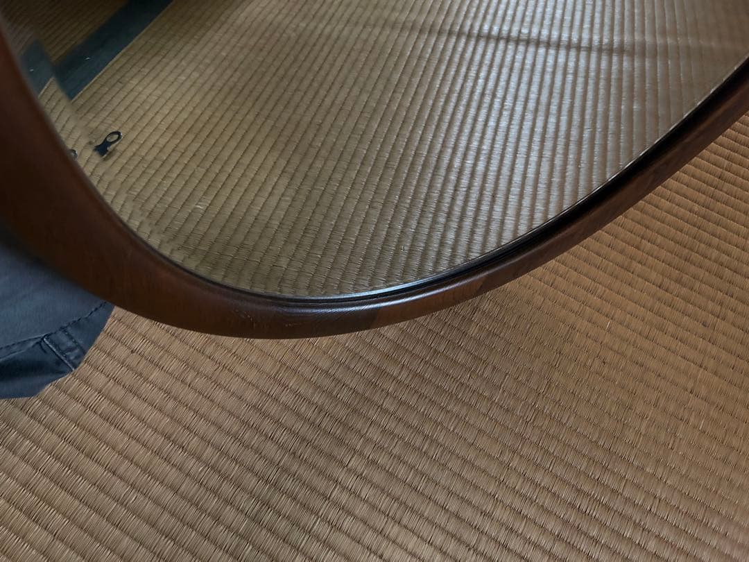 カリモク ウォールミラーA2016 昭和レトロ 壁掛け鏡