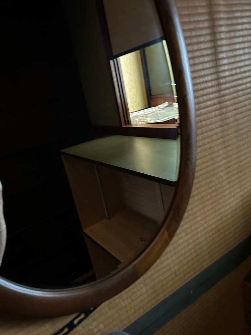 カリモク ウォールミラーA2016 昭和レトロ 壁掛け鏡