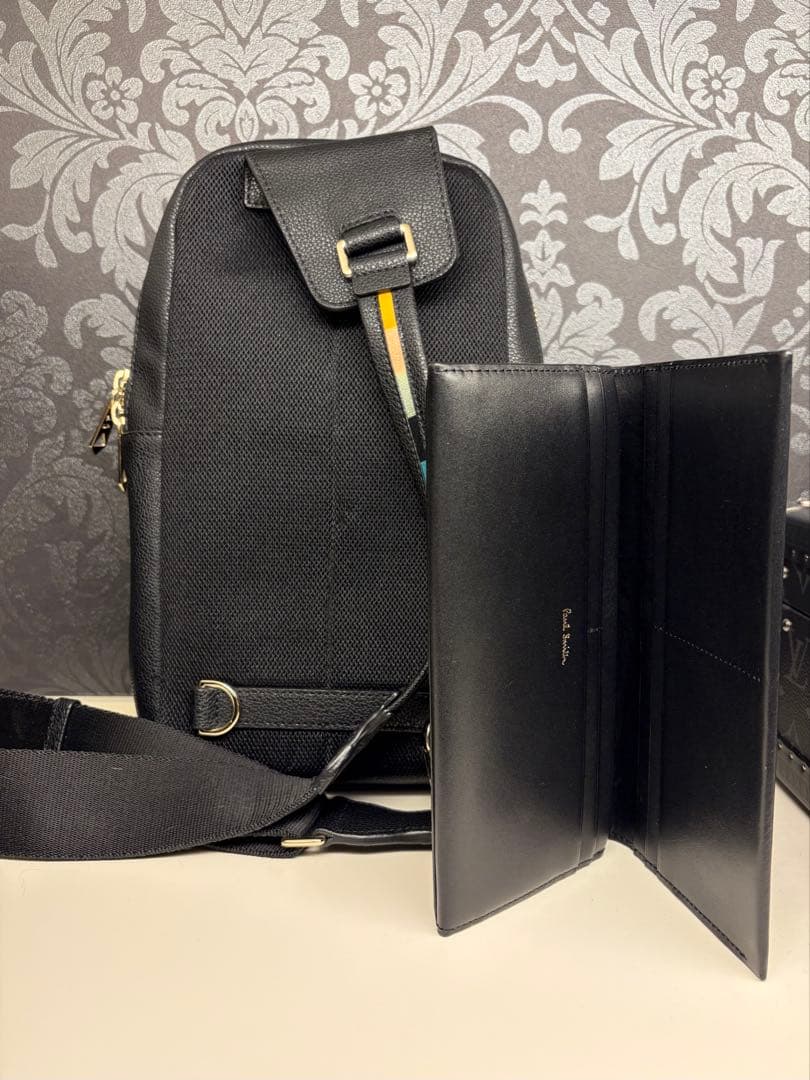 Paul Smith ポールスミス 極美品 レザーショルダーバッグ 長財布セット