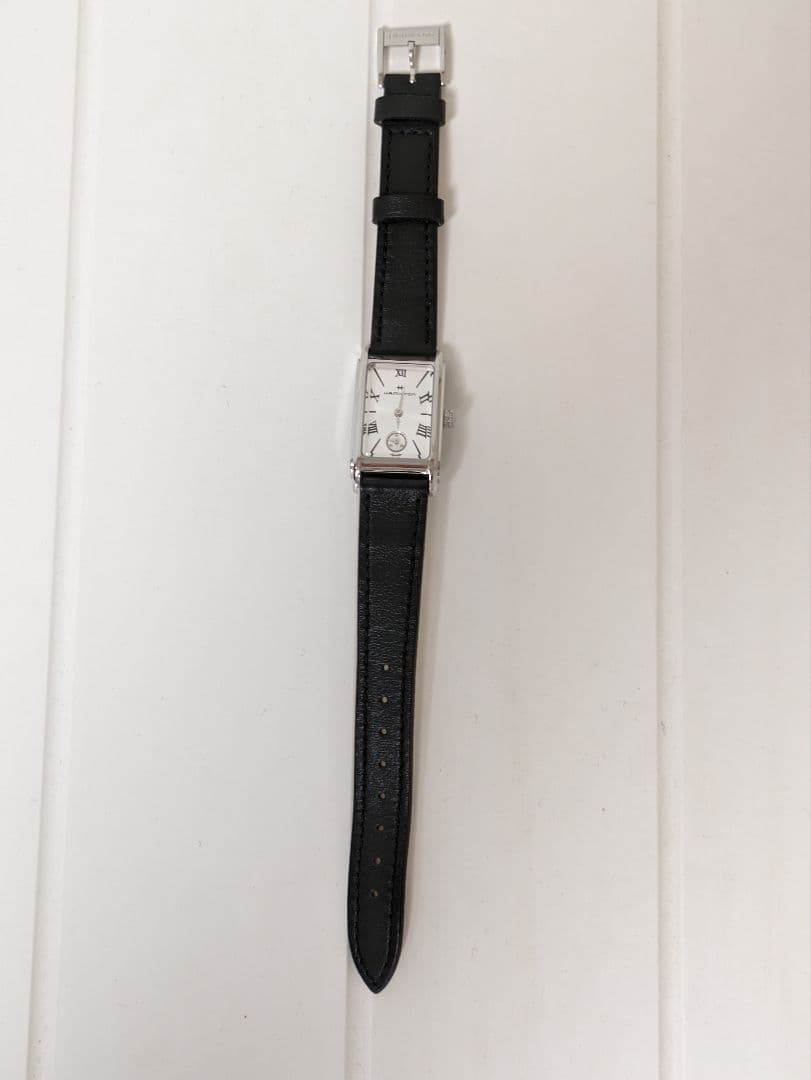 HAMILTON H11221750 ブラックレザー腕時計（再値下げ）