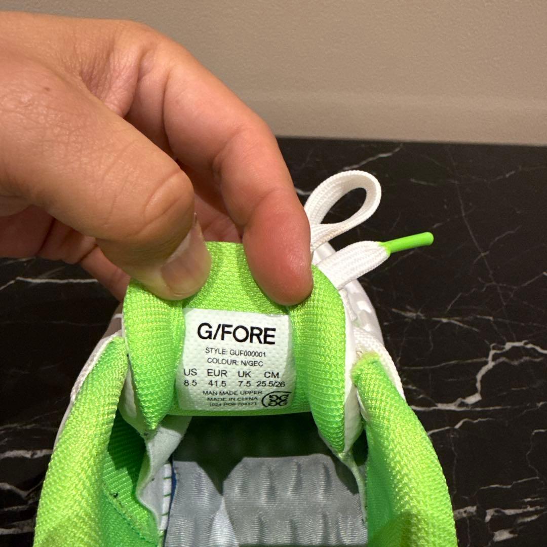 G/FORE ジーフォア ゴルフシューズ 25.5-26cmホワイト/グリーン