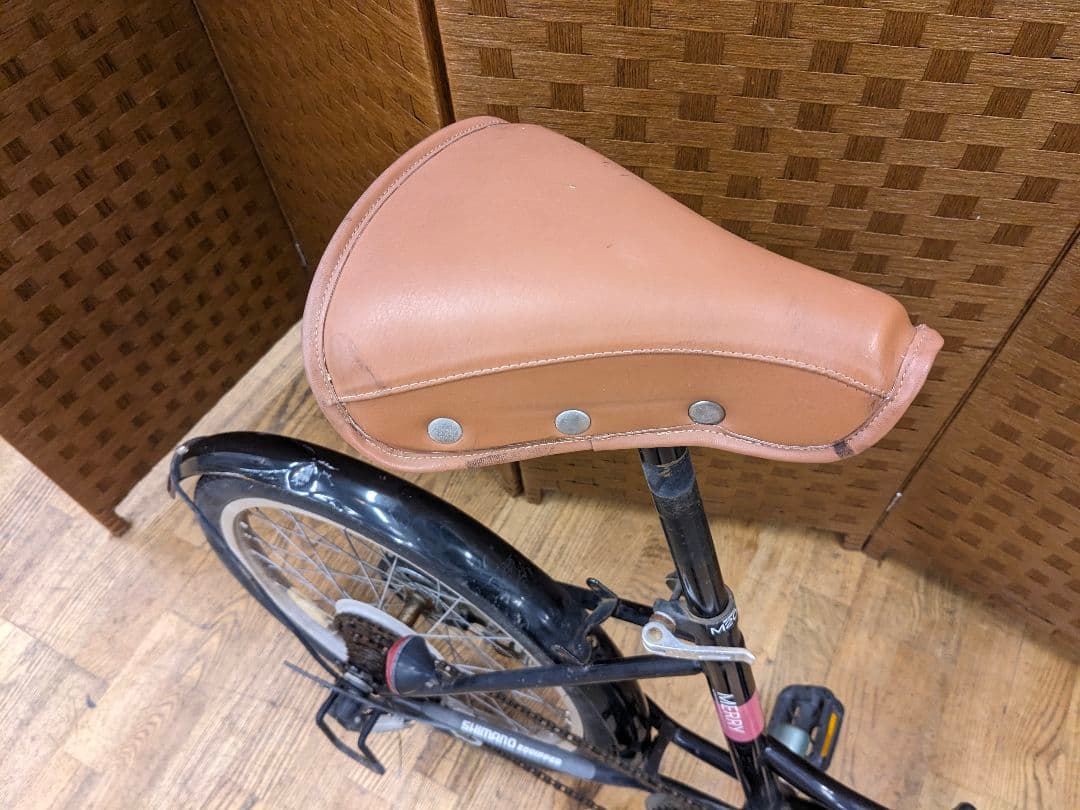 U051 折りたたみ自転車　20インチ　6段変速 オートLEDライト　ブラック