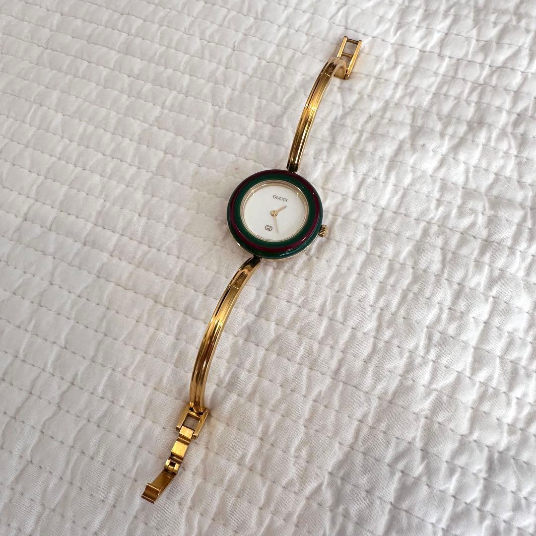 【稼働】お値下げ❗️GUCCI チェンジベゼル腕時計 交換用ベゼル付き 金銀あり