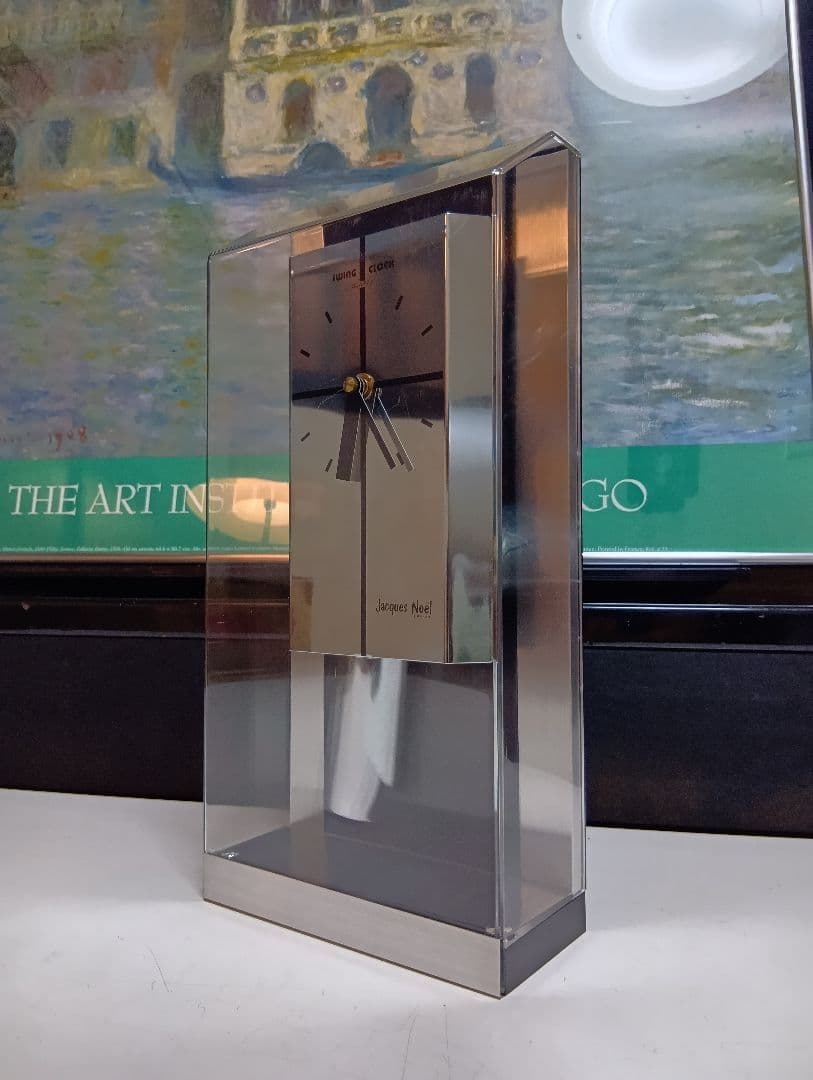 1980's　フランス　ジャックノエル　スペースエイジ　メタル　スイングクロック