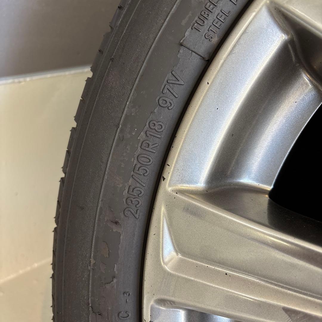 アルファード30 純正タイヤ 235/50R18 タイヤホイールセット ほぼ新品