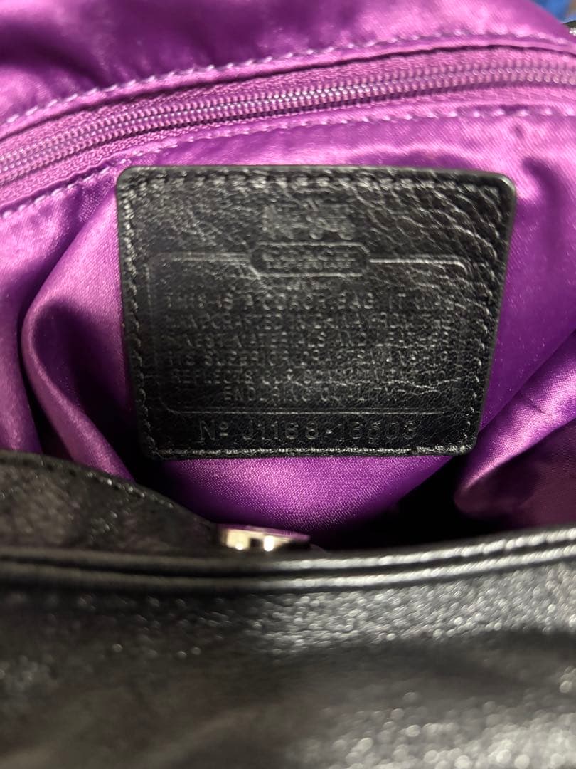 COACH コーチ 黒 ショルダーバッグ