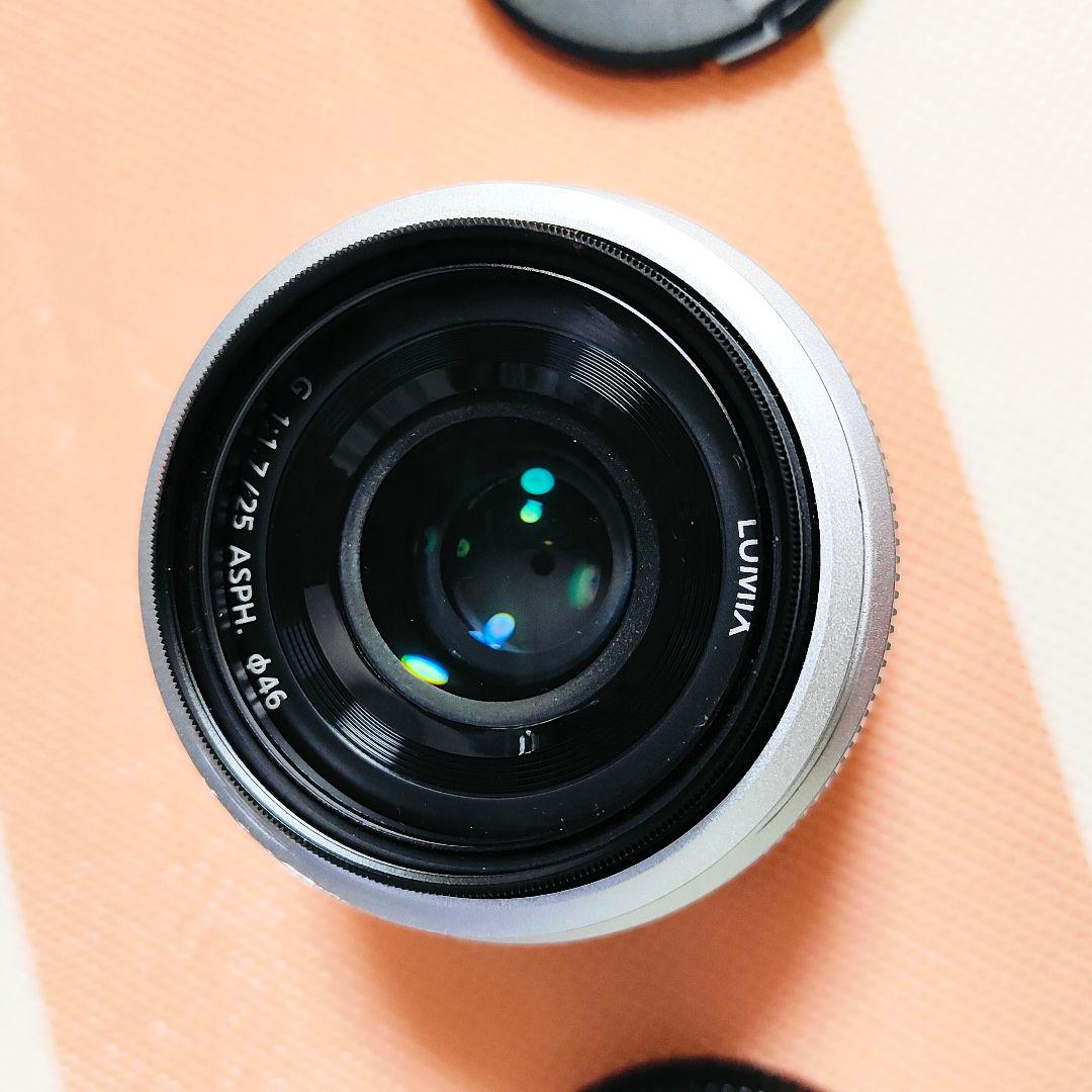 Panasonic 25mm F1.7 レンズ シルバー　H-H025