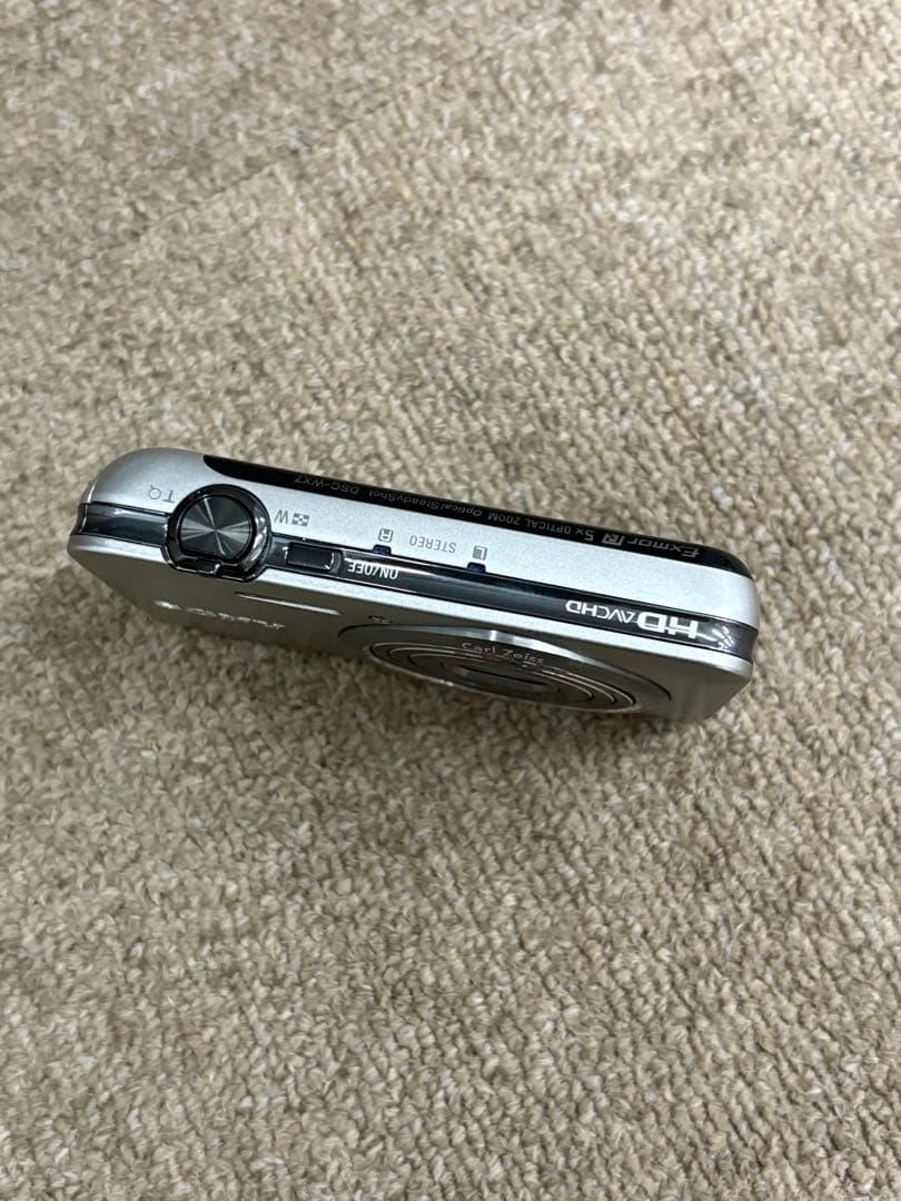 【美品】ソニー SONY DSC-WX7 コンデジ シルバー 動作品 純正品