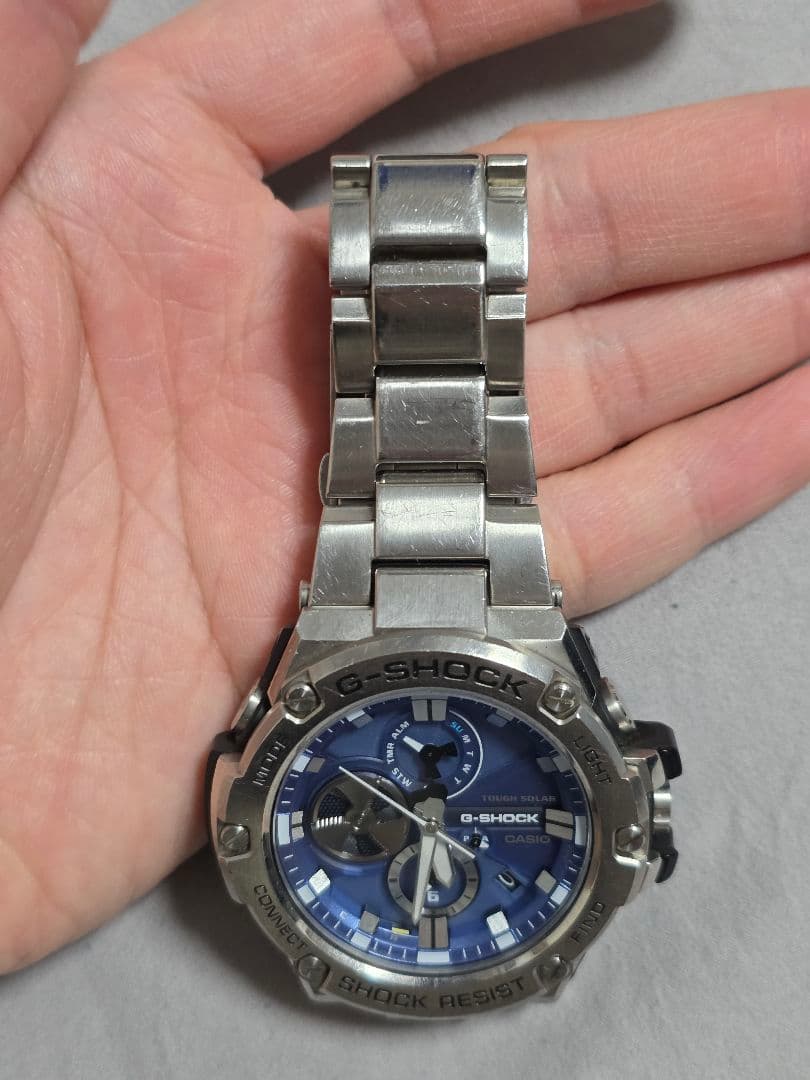 G-SHOCK G-STEEL GST-B100 ブルー 腕時計　稼働品