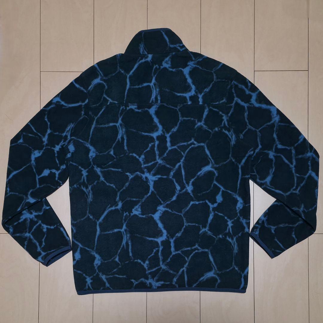 海外限定レア Eddie Bauer サンダー柄 スナップT フリース