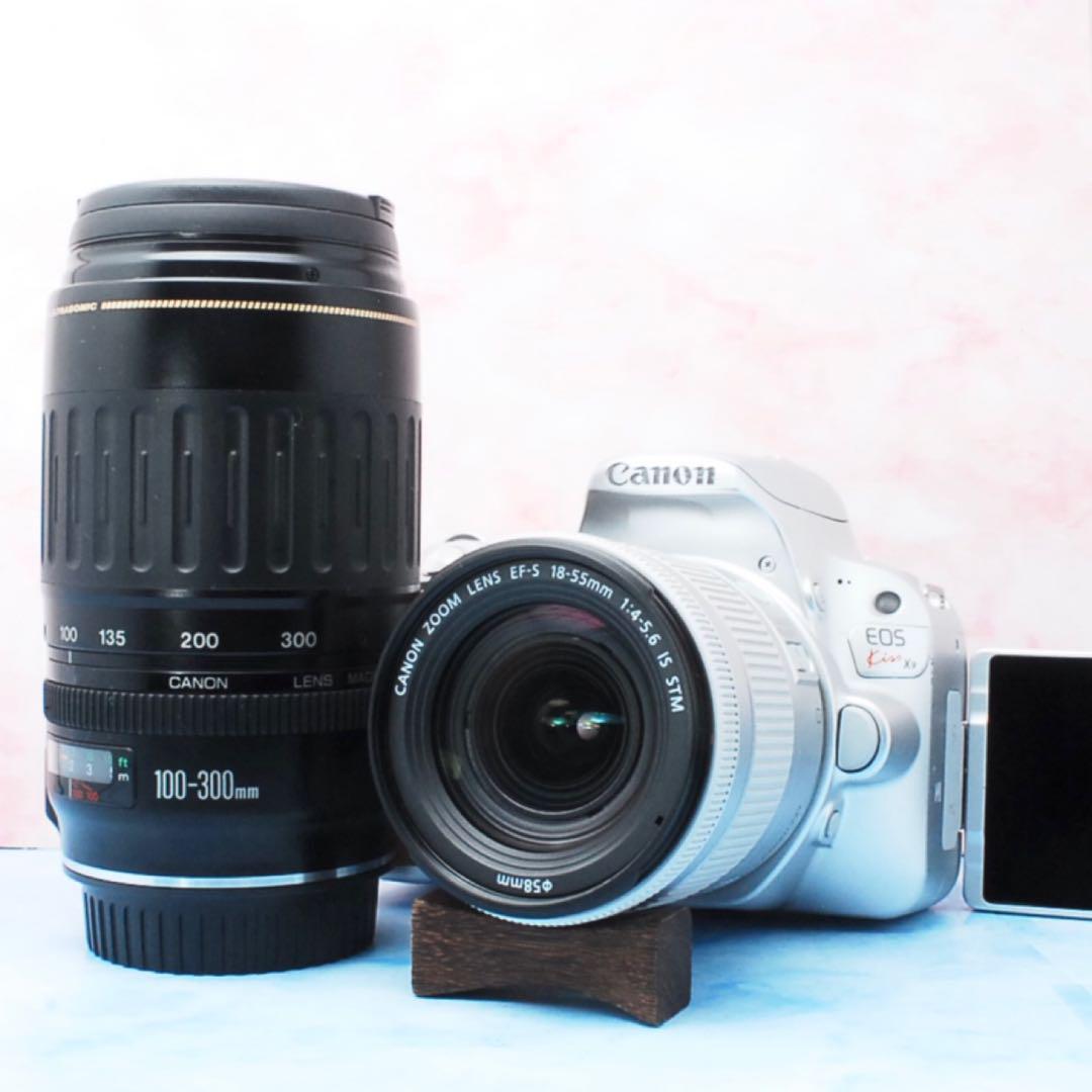 Canon kiss X9☆シルバー☆一眼レフカメラ★高性能STM＆超望遠