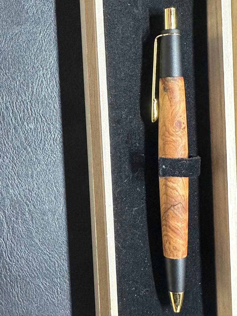 【最終値下げ】屋久杉工房京　屋久杉【光明瘤】無垢タイプ　シャープペンシル