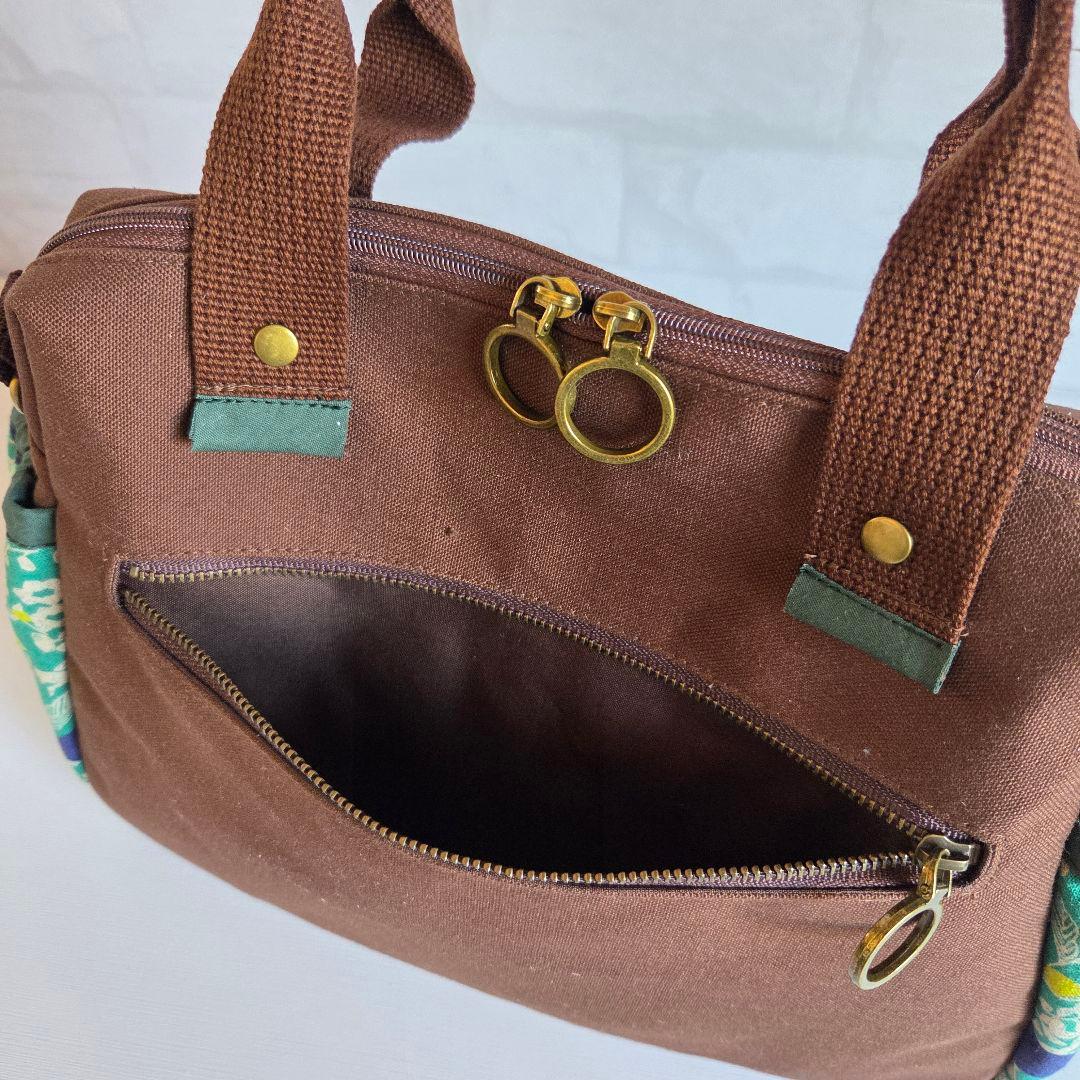 JUNE様　ポケットいっぱいトートバッグ(M)　ハンドメイド