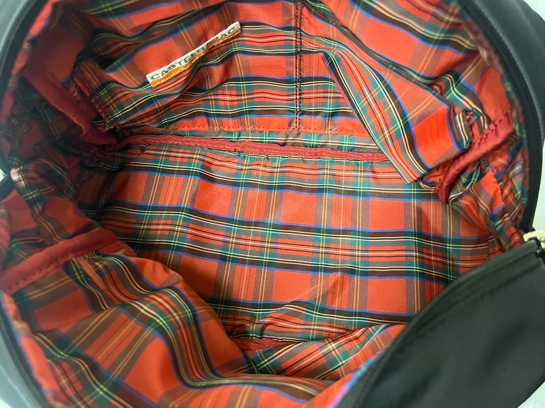 カステルバジャック　T挿しBEAR付き　サッチェルラウンドバッグ