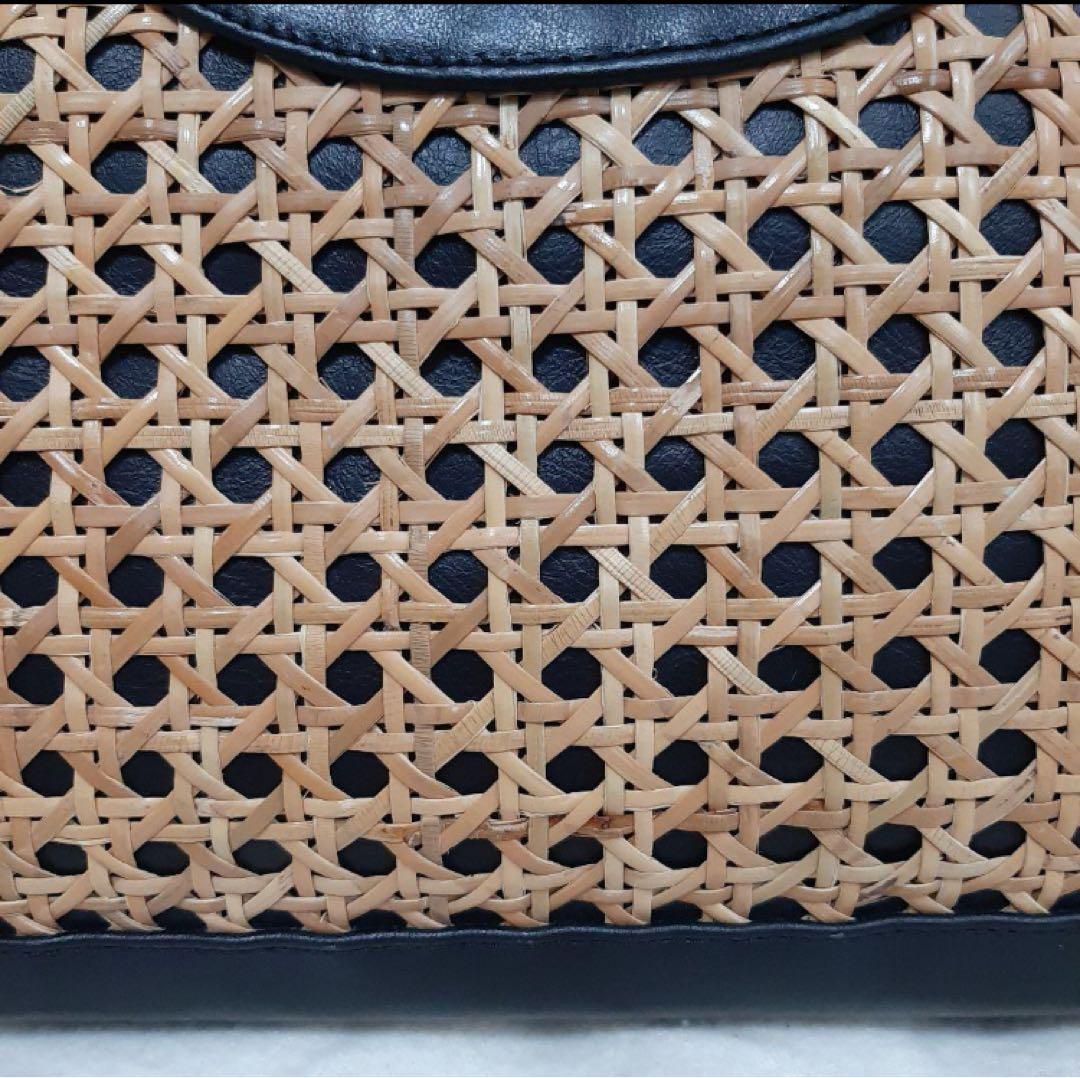 【PELLICO/ペリーコ】 レザー×ラフィア かごバッグ