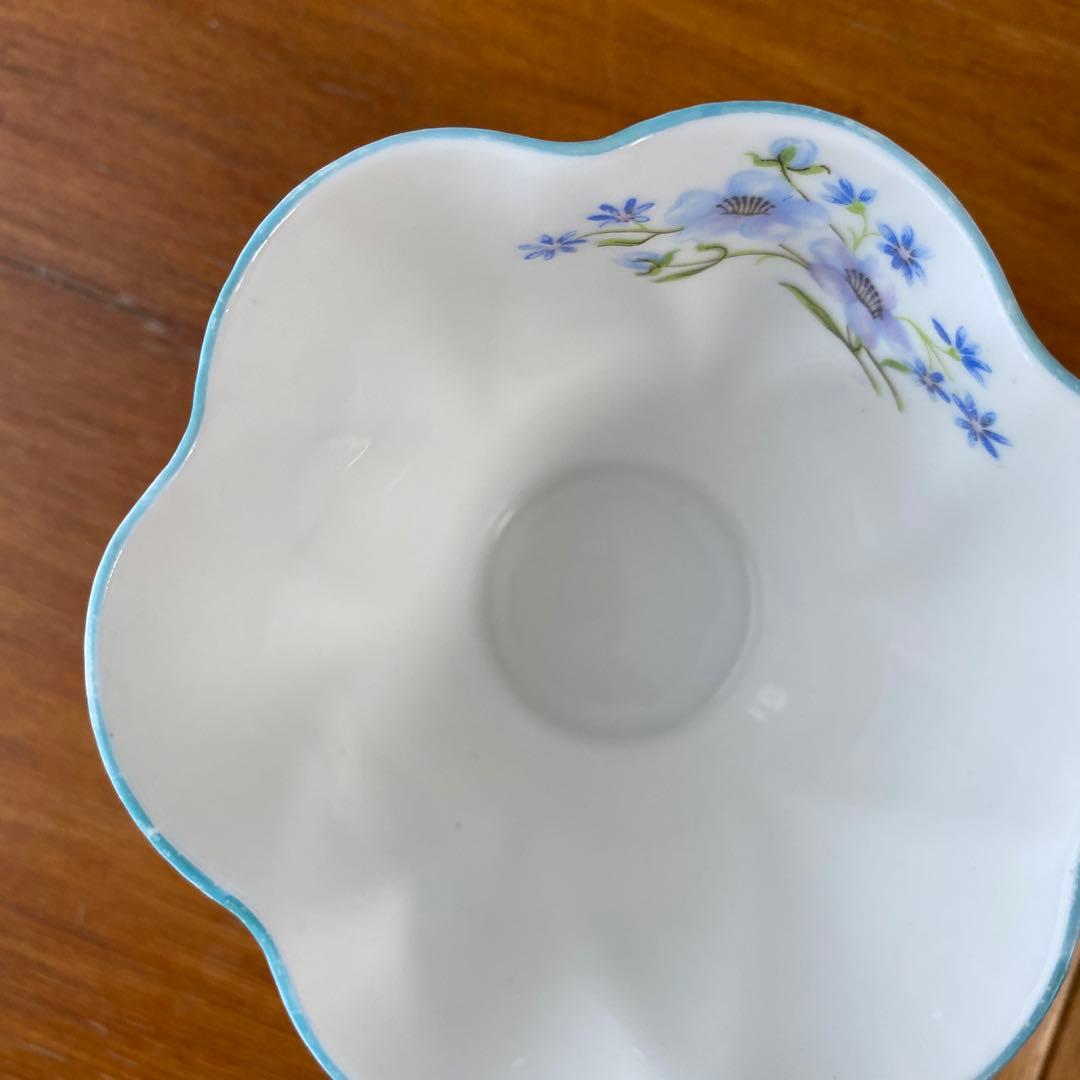 シェリー　ブルーロック　カップ　ソーサー　プレート2枚　カルテット