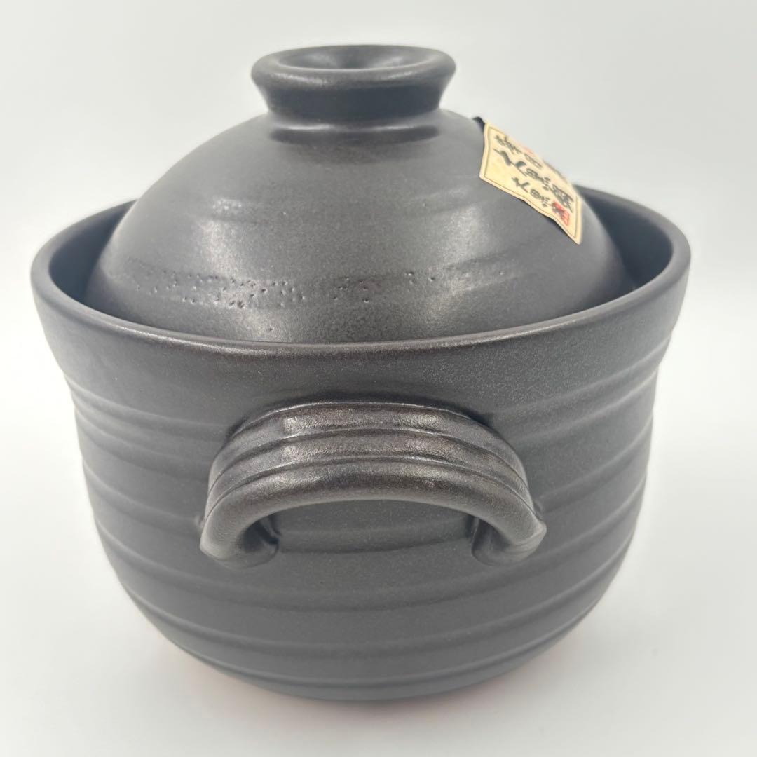萬古焼ごはん鍋　大黒窯　華月　2合炊き　ふっくら炊飯鍋　未使用品