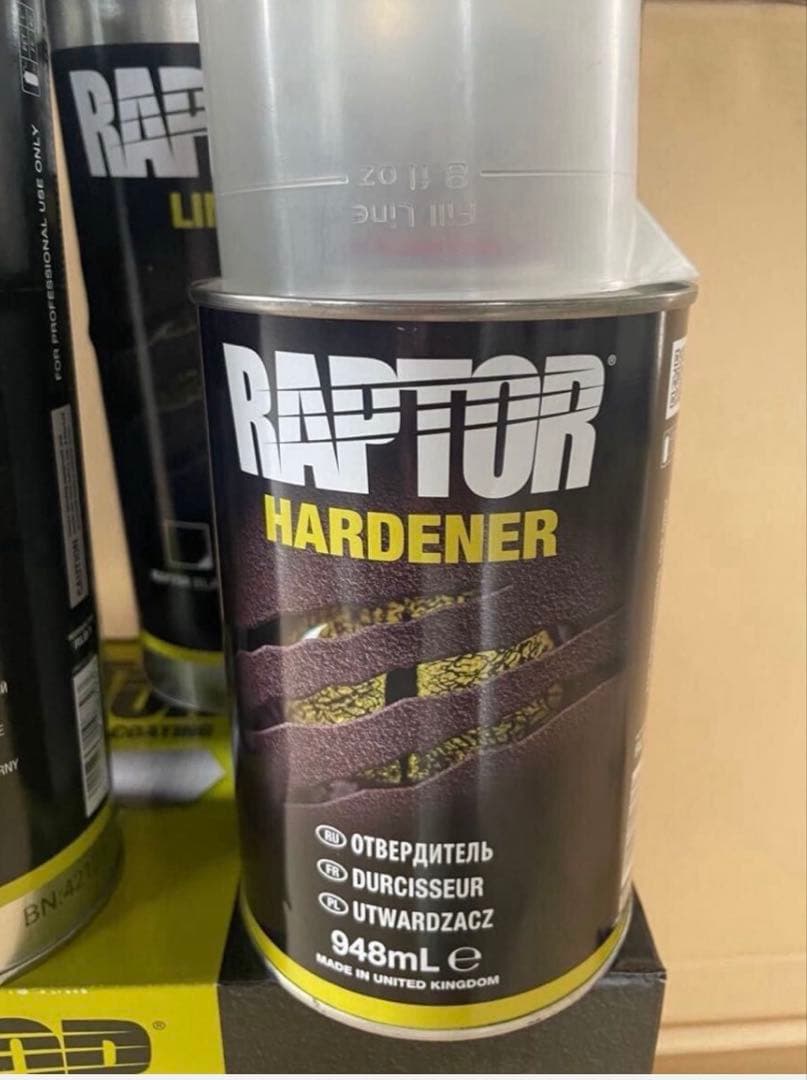 ラプターライナーブラック4本セット