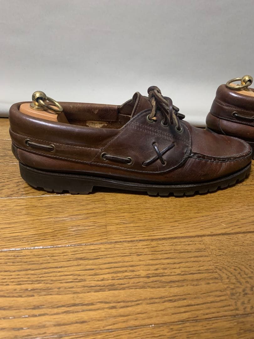 ラルフローレン　デッキシューズ　オールレザー　26cm