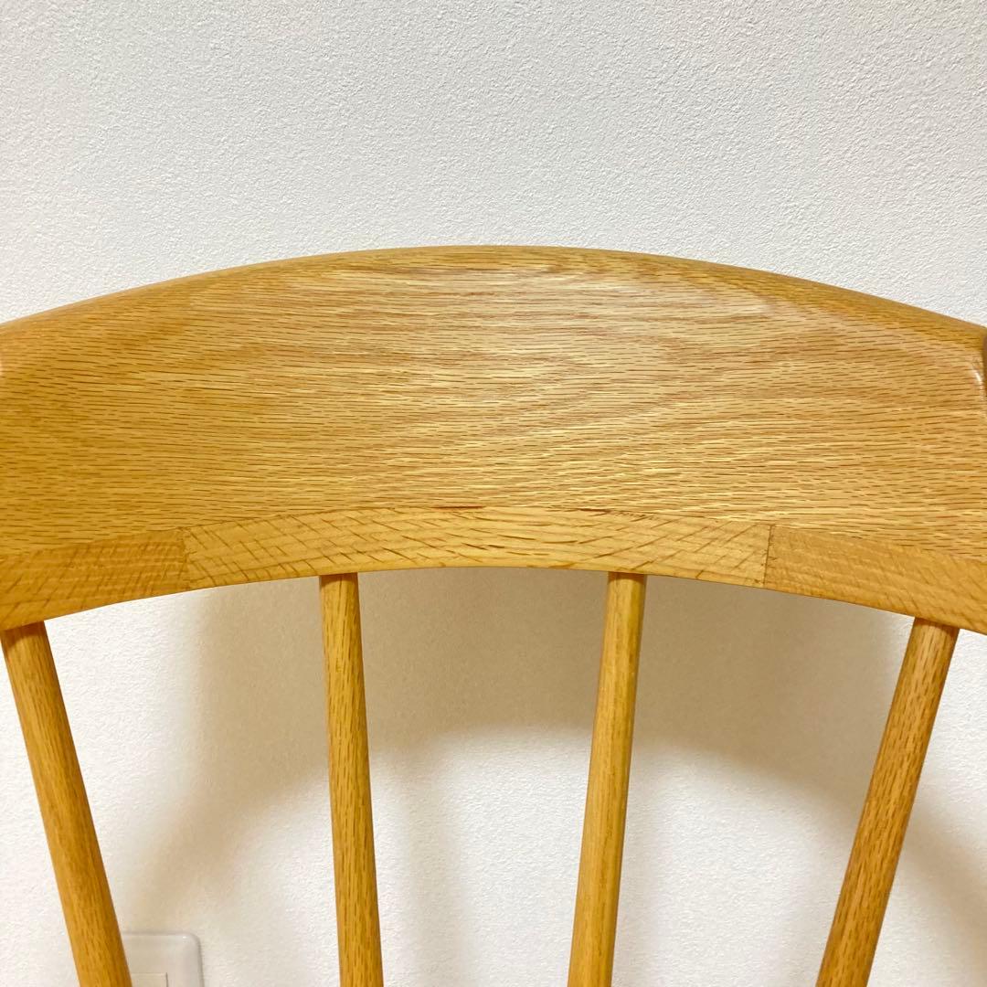 ナフコ　キャプテンチェア ダイニングチェア　アームチェア　椅子　天然木