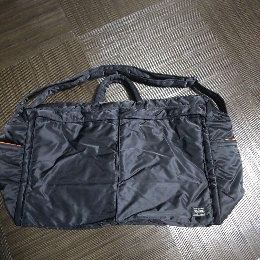 1度使用　大型ポーター　PORTERブラックナイロンボストンバッグ