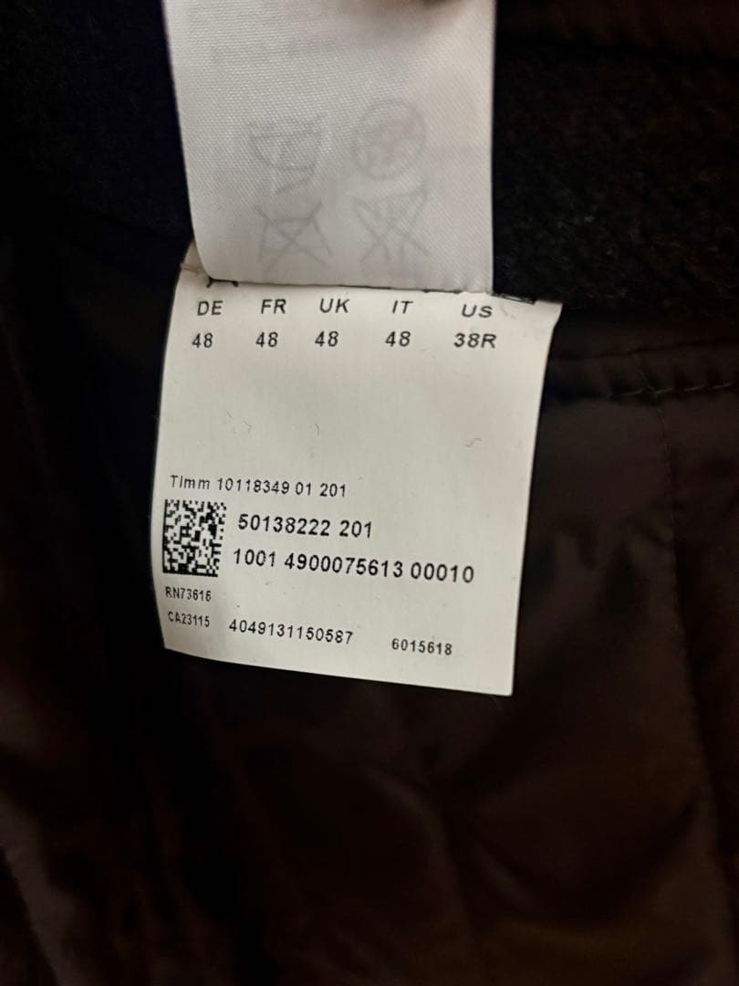 Hugo boss ダークグレー ジャケット ウール