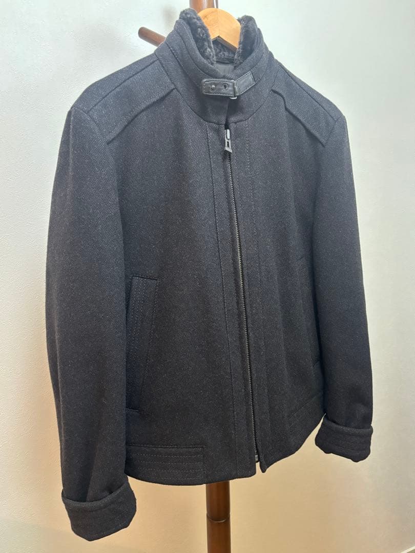 Hugo boss ダークグレー ジャケット ウール