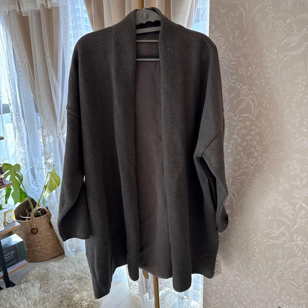 ドゥーズィエムクラス Twins cottonショートガウン コットン グレー