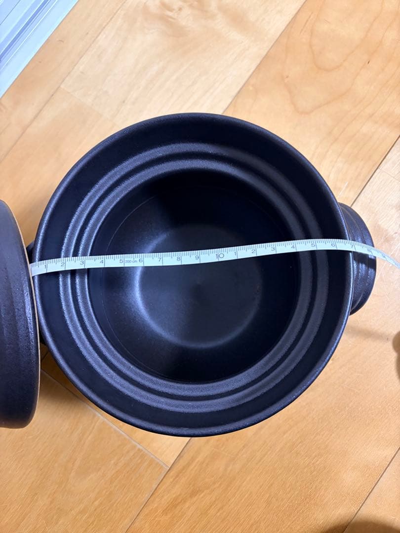 未使用　萬古焼　大黒鍋　華月　大黒ごはん鍋　2合長谷園土鍋無印