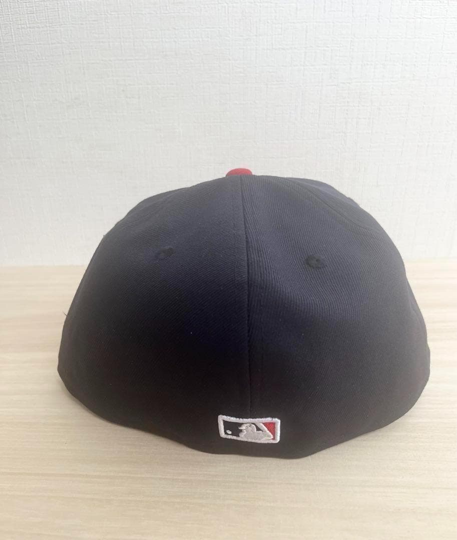 ニューエラ インディアンス キャップ 59Fifty 7 3/8 ネイビー