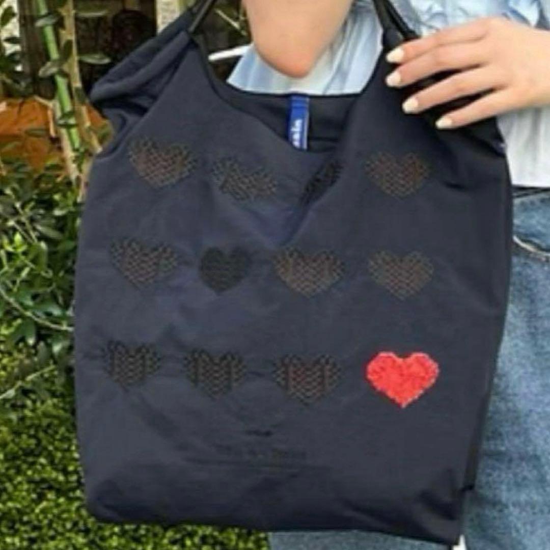 ボールアンドチェーン 神戸店2周年 限定 ハート　バッグ&ポーチ ダークネイビー